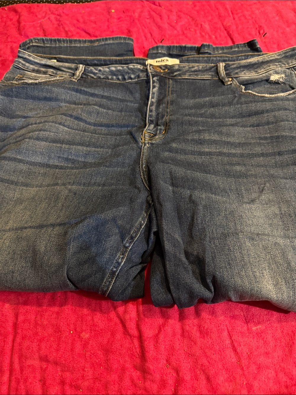 Mica Distressed Women’s Dark Indigo Boot Cut Jeans